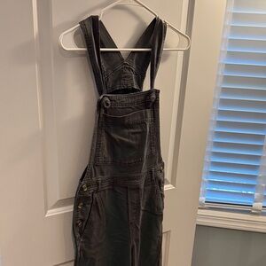 Aerie Charcoal Overalls